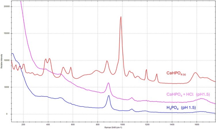 Raman spectra of DCP powder