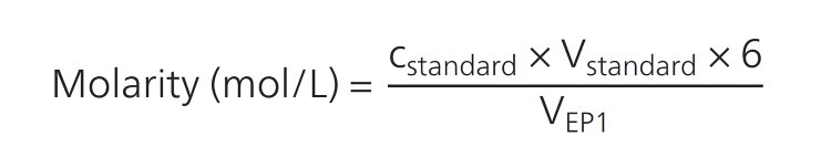Titer determination equation used in this application