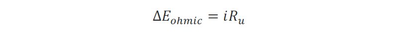 Equation to determin ohmic drop by current and resistance