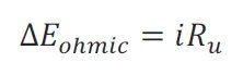 Equation to determin ohmic drop by current and resistance