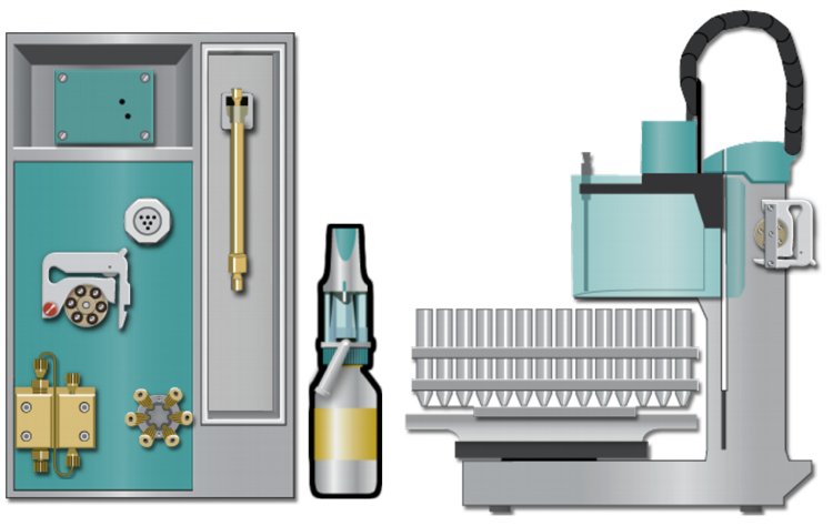 Compact  instrumentation  to  quantify  carbonate  in  sodium hydroxide: Compact IC Flex with a Dosino for MiPT and a 858 Professional Sample Processor. 