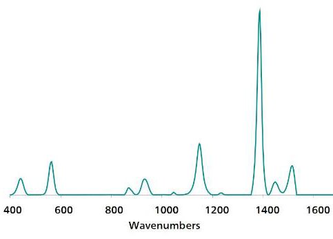 Espectro de referencia SERS estándar de tiram.