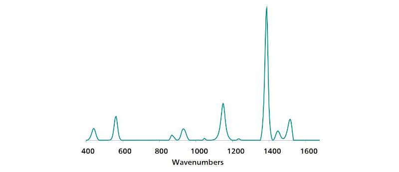Standard SERS reference spectrum of thiram.