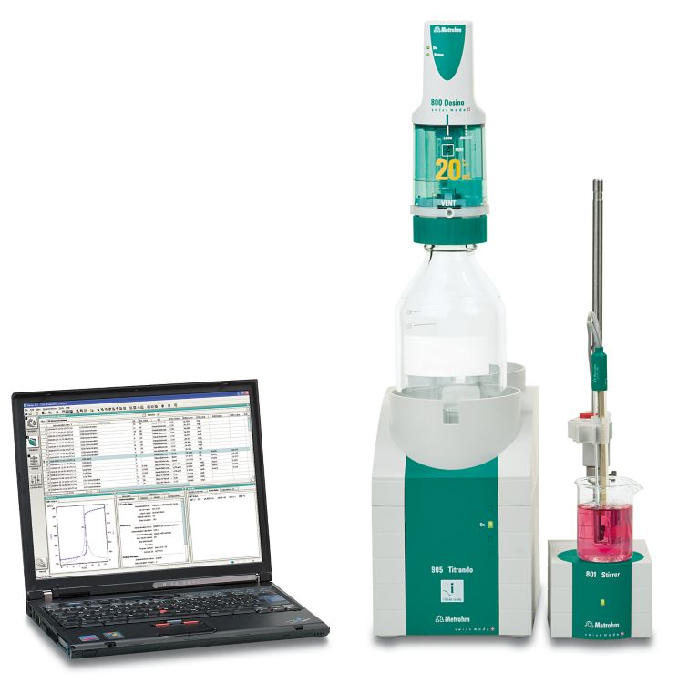 905 Titrando with tiamo. Example setup for the determination of vitamin C.