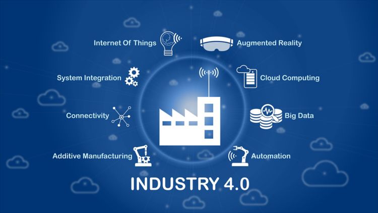 Illustrated composite of  Industry 4.0