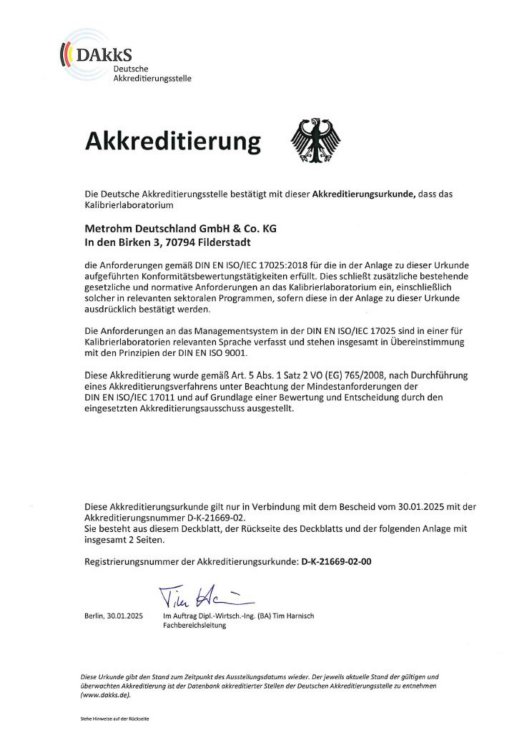 Akkreditierungsurkunde