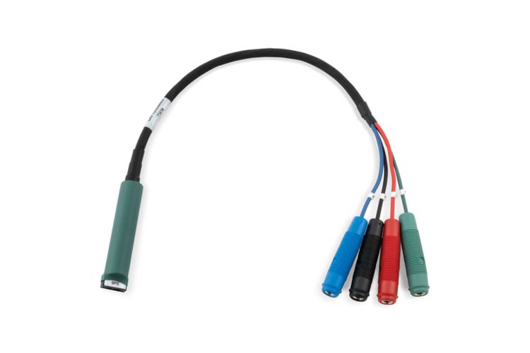 Cable connector with 4mm banana connectors for screen-printed electrodes