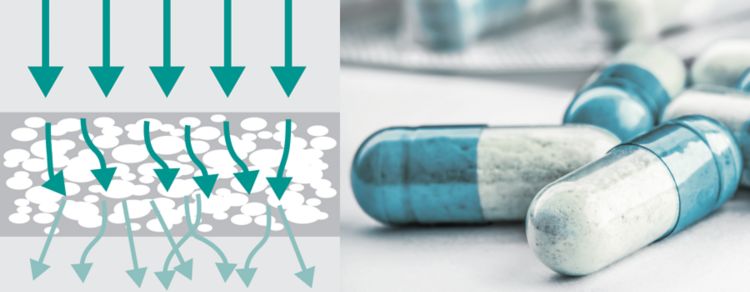 Analyzing tablets with NIRS using diffuse transmission