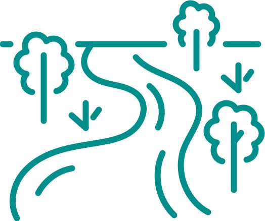 icon, environmental, river and trees