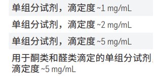  容量法卡式试剂的滴定度