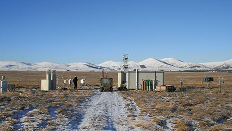 Air sample analysis in the environment, desert