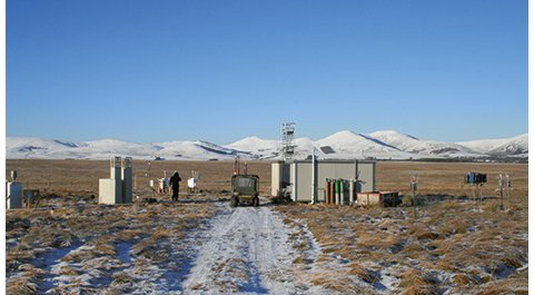 Air sample analysis in the environment, desert