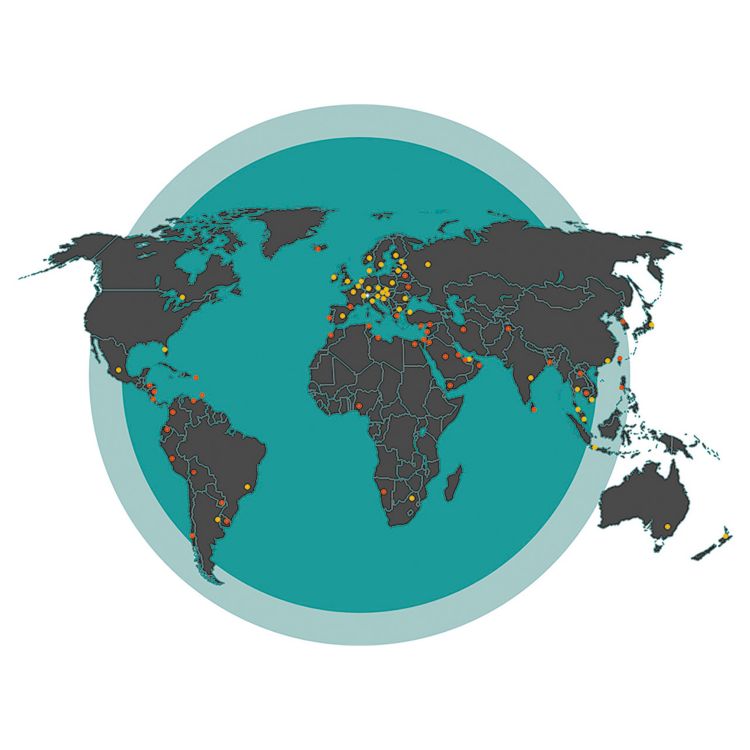 Metrohm World, Metrohm subsidiaries