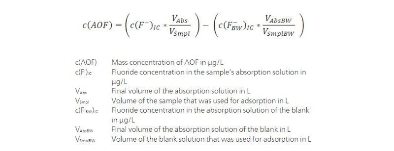 calculation AOF concentration