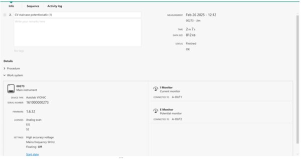 Work system view in INTELLO, showing the I- and E- monitor functionality. 