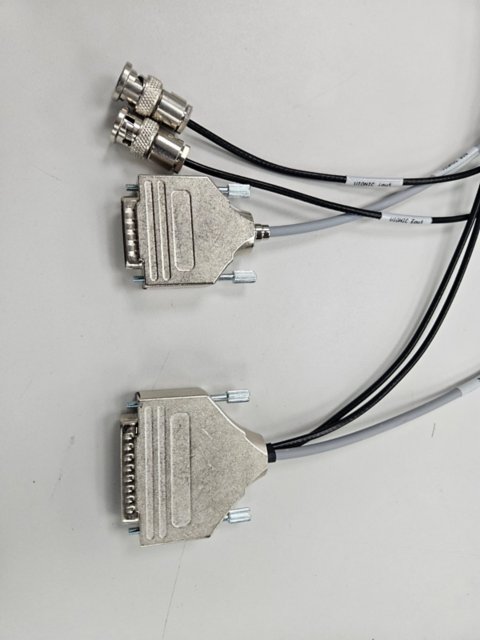 DIO trigger and BNC cable used in this system. 