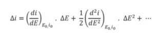 Taylor series expansion for the current