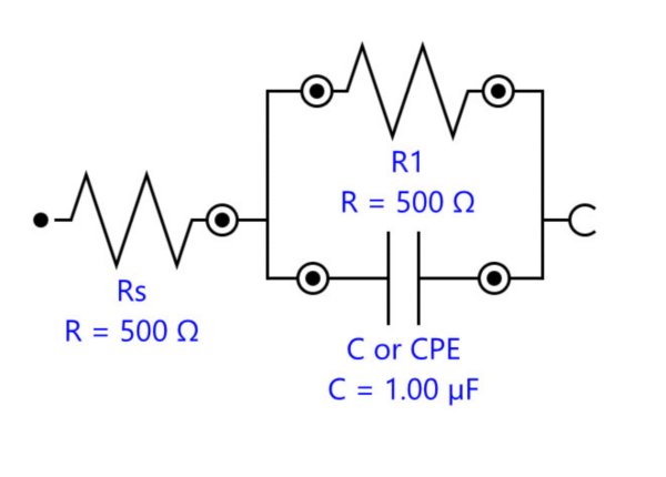 Diagrama de circuito equivalente para un circuito RC en paralelo. 