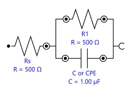 Equivalent circuit diagram for an RC circuit in parallel. 