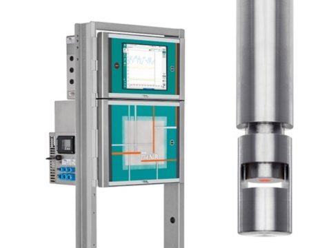2060 The NIR-Ex Analyzer configured for applications in  ATEX areas; inset shows the immersion probe. 