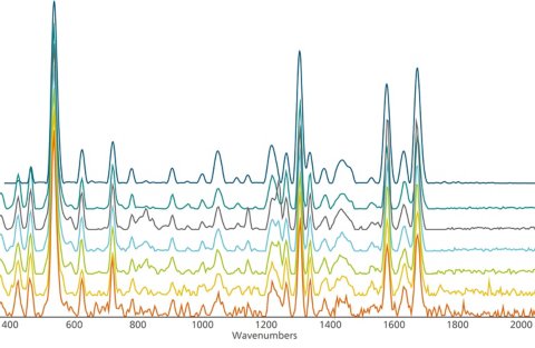 Spectral SNR at different wavelengths and laser powers. 