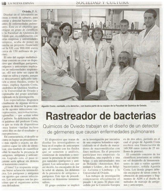 News paper article about Metrohm DropSens