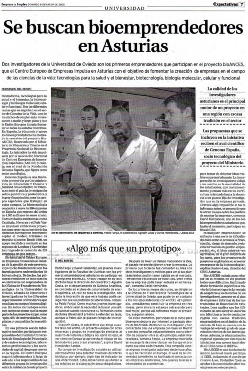 News paper article about Metrohm DropSens