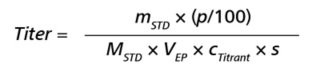 standardisation du titrant