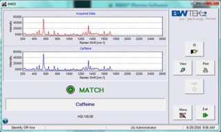 Captura de tela do software B&WTek