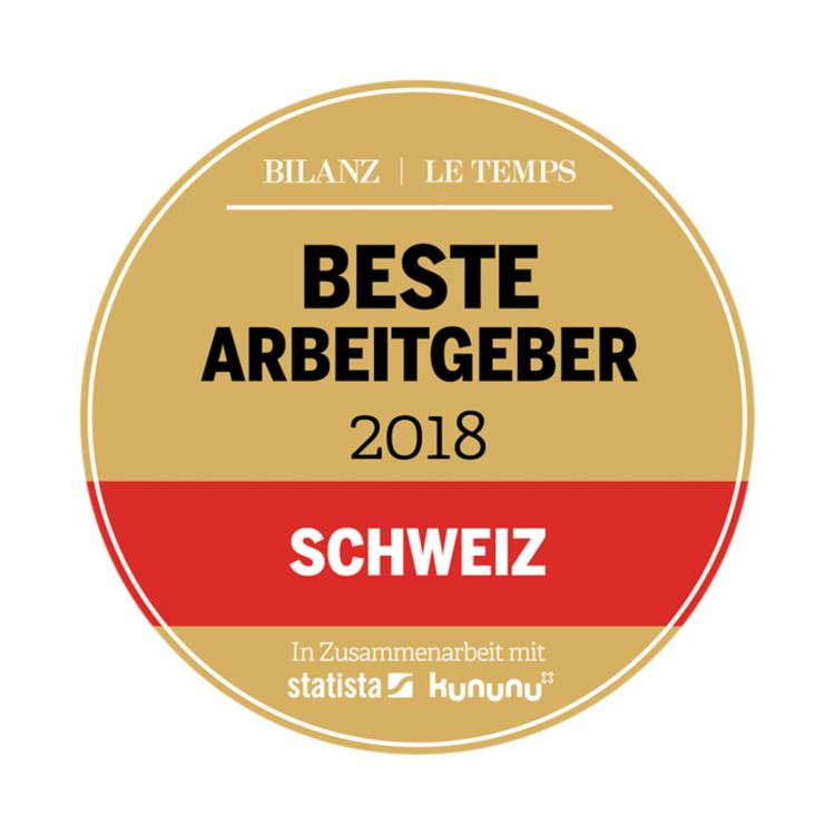 kununu Beste Arbeitgeber Schweiz 2018 Auszeichnung