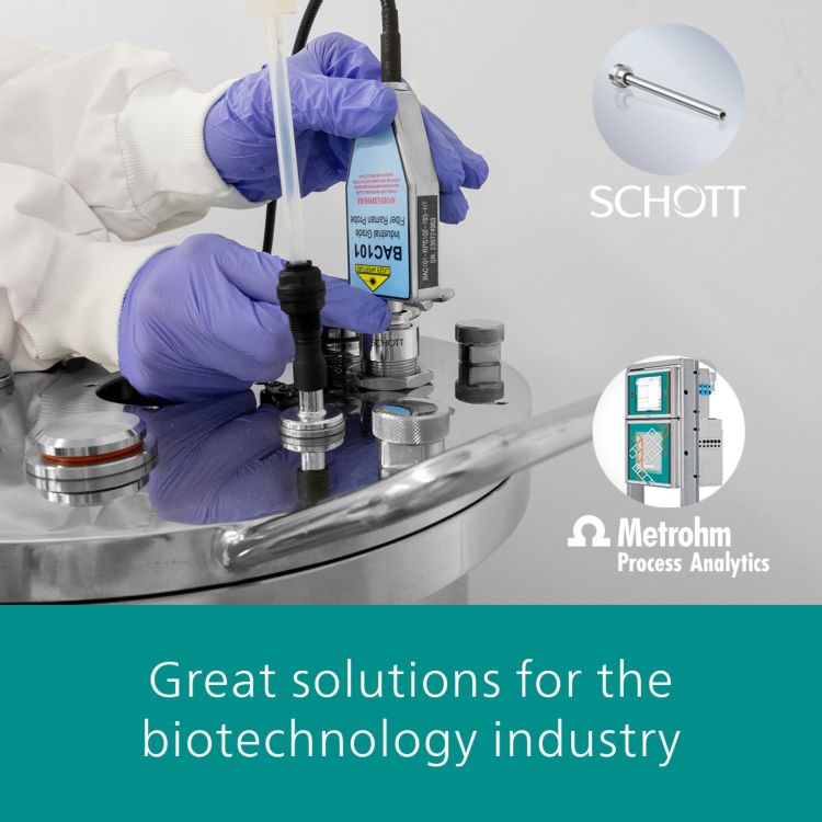 Safe and flexible inline monitoring of cell cultures with Raman spectroscopy: Metrohm Process Analytics and Schott