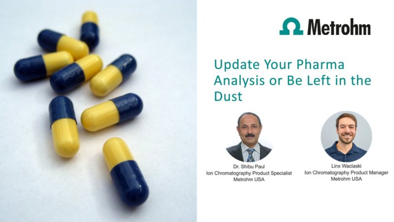 On-Demand-Webinar: Aktualisieren Sie Ihre Pharmaanalyse oder bleiben Sie im Staub
