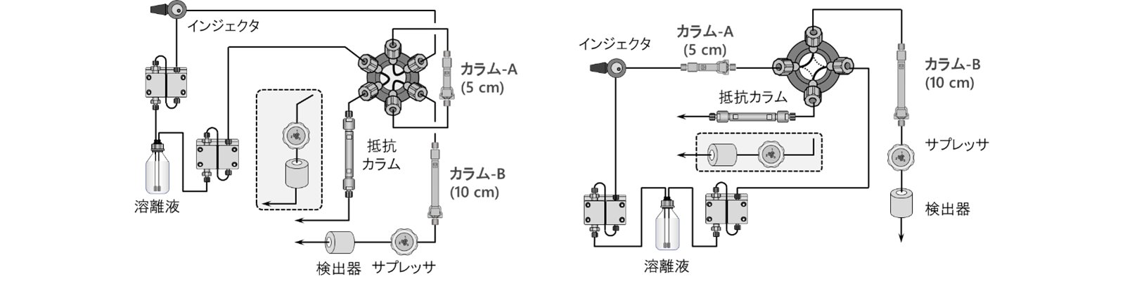 図24-4　カラムスイッチングシステムの例